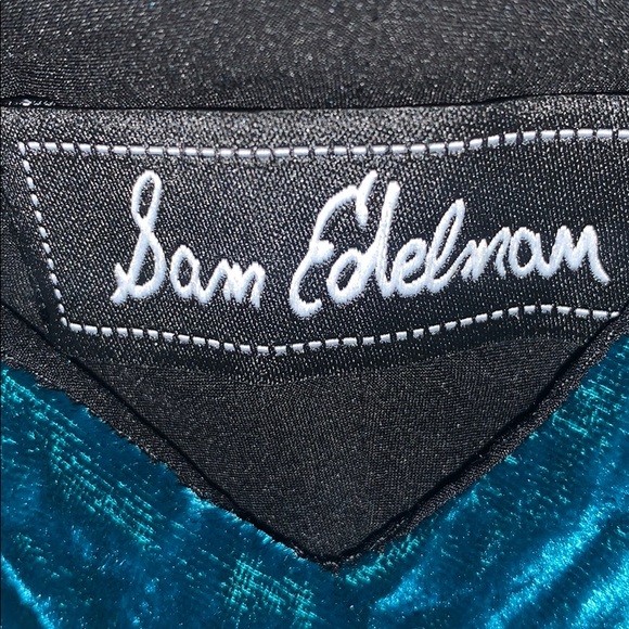 Sam Edelman Turquoise Velvet Slip Dress - size 2 - Picture 9 of 9
